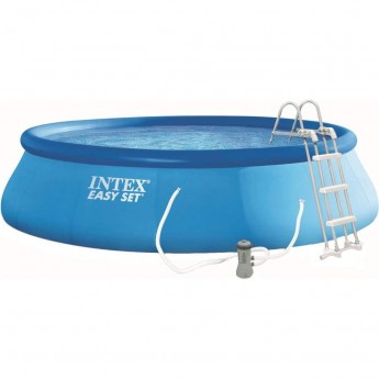 Бассейн надувной INTEX EASY SET 26166 457*107см, фильтр насос, лестница, подкладка, тент Бассейн надувной INTEX EASY SET 26166 457*107см, фильтр насос, лестница, подкладка, тент