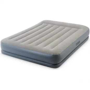 Надувная кровать INTEX MID-RICE AIRBED 64118 152х203х30см, встроенный насос 220V